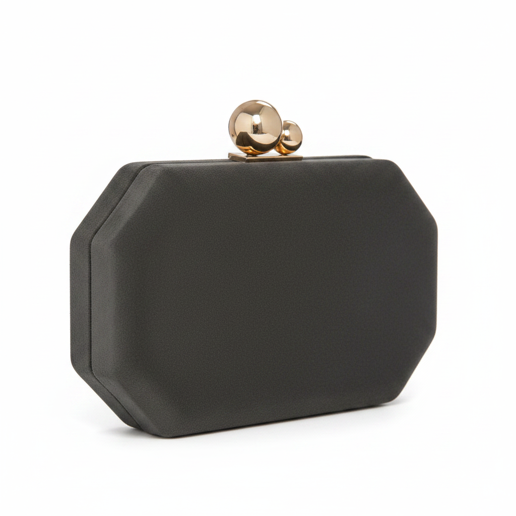 Clutch Niza - Gris Oscuro perspectiva rosa